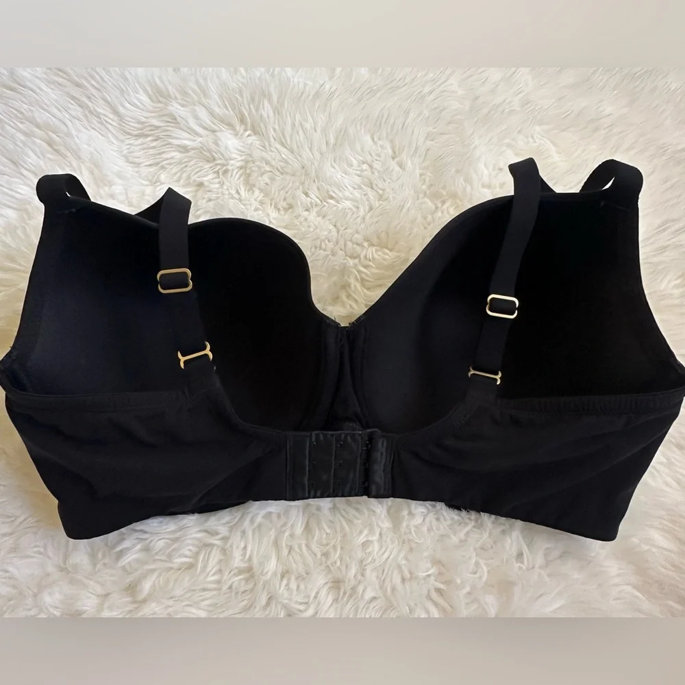 Natori Underwire T-Shirt Bra Woman’s Full Coverage support 36 G Black - Picture 4 of 8